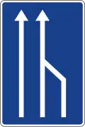 S-52 End of lane intended for circulation