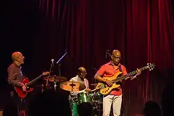 Scott (right) at his performance