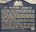 History plaque at the church