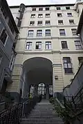 St Maria Draperis stairs to Istiklal Caddesi