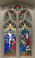 Stained glass in South aisle, 1856