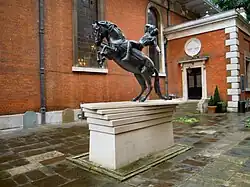 Statue of the Conversion of St Paul was sculpted by Bruce Denny[36] and was unveiled by Dame Judi Dench