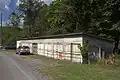 A historic ten car garage in the Stonega Historic District.