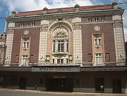 The Strand from the Crockett Street side showing the full size of the building
