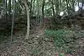 Remaining stone wall of Suko Castle