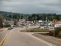 Highway 124 through Sundridge close to Highway 11.