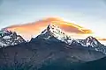 Annapurna Fang to left, Annapurna South centered