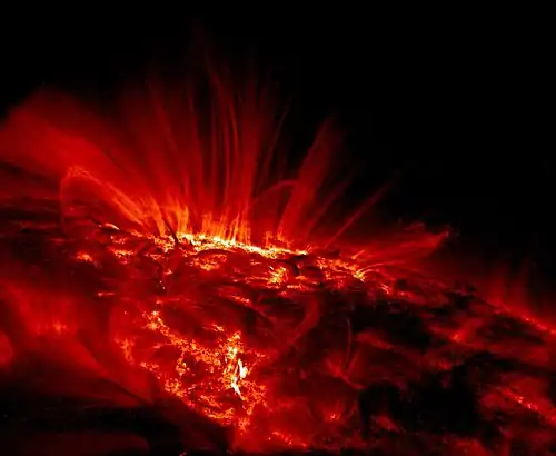 Image of a sunspot taken by TRACE
