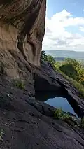 Rock cut cistern