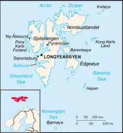 Location of