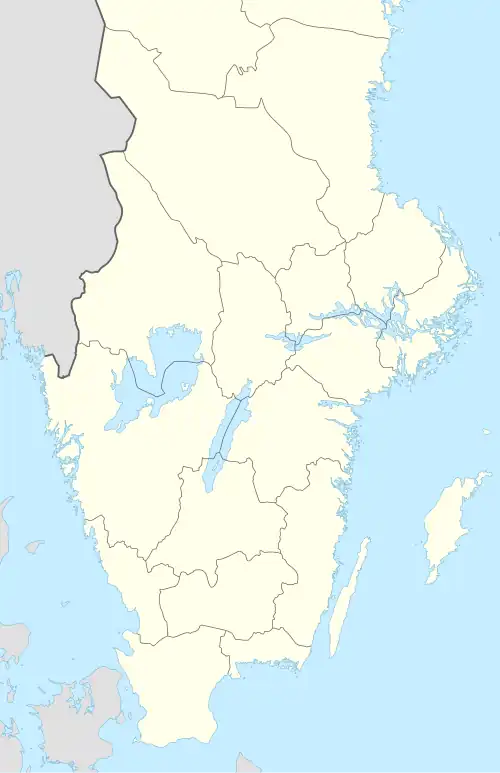 2002 IIHF World Championship is located in Southern half of Sweden