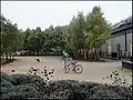 Bike park at the National Trust Headquarters