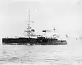 The battleship Bouvet