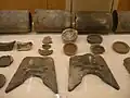 Excavated artifacts from Shoryuji Castle