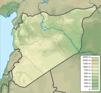 Battle of the Shaer gas field (October–November 2014) is located in Syria