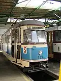 Historical T1 tram in Plzeň