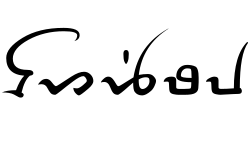 Tai Don script rendered with SyyDai fonts