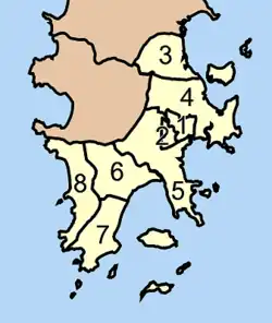 Map of districts