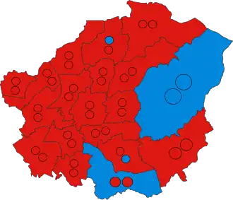2023 results map