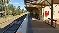 Looking south on the platform