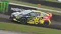 Tanner Foust in action during the 2013 Euro RX of Great Britain
