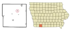 Location of Sharpsburg, Iowa