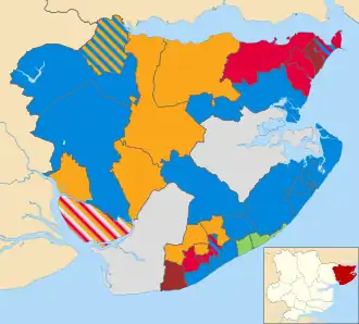2003 results map