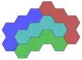 4 hexagons