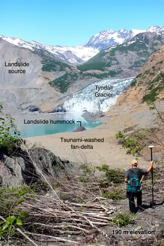 Tyndall glacier