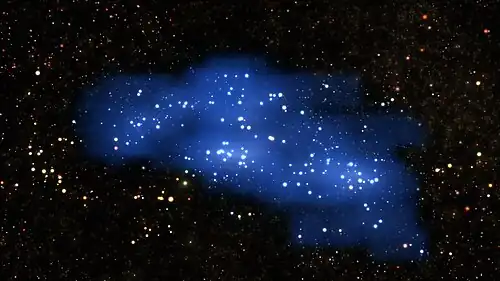 Visualization of the Hyperion proto-supercluster found within COSMOS.[9]