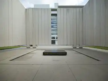 Inside the cenotaph