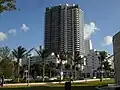The north side of the Setai viewed from 22nd Street
