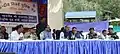 The Union Home Minister, Shri Rajnath Singh addressing the Sainik Sammelan, during his visit to the CRPF Camp, in Anantnag district. Dr Nirmal Singh and S P Vaid, DGP, J&K Police are also present.