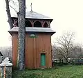 The bell tower of the church of St. Cosmas and Demyan in the village Korchyn
