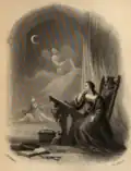 The lay of the last minstrel by Sir Walter Scott, illustration by James Henry Nixon (1835)