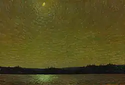 Moonlight, Winter 1913–14. 52.9 × 77.1&nbsp;cm. National Gallery of Canada, Ottawa