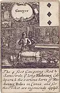 Three of diamonds: Gauger (gauges)