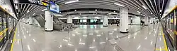 Platform 1 panorama (Line 11 Outer Circle platform)