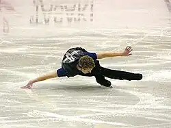 Timothy Goebel performs a hydroblade