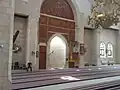 The prayer hall of the mosque