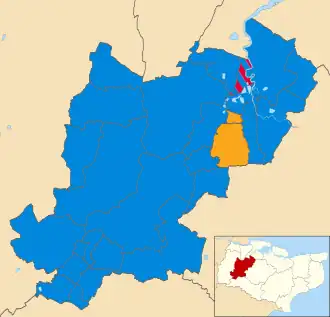 2011 results map