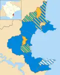 2007 results map