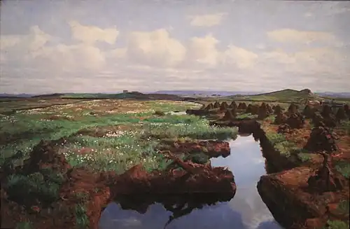 Tourbière à Jæren, 1897