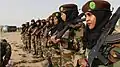 Women undergoing training in the Somaliland Army.