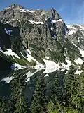Trapper Mountain, Trapper Lake from the northeast