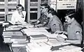 Dom Moraes interacts with the crew at the Corps Archives