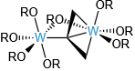 A tungsten allene complex, generated from W2(OCH2t-Bu)8 and allenes