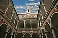 Rectangular two-floor courtyard