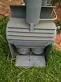 Twin Kerosene burners of Hallstrom kerosene ammonia refrigeration unit