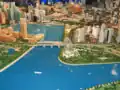 The Singapore City Gallery Exhibit - URA is responsible for the urban planning of Singapore.